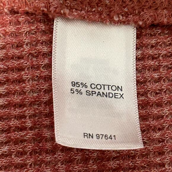 J. JILL Top Size L Cowl Neck Waffle Knit Rusched Side Ties Pullover - Picture 7 of 8